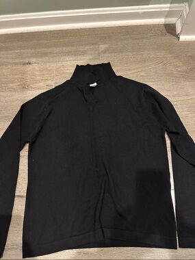 Banana Republic Black Mock Collar Sweater